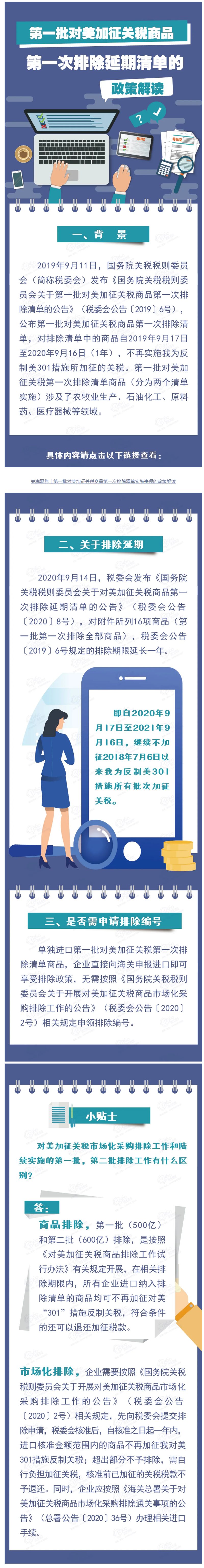 关税聚焦｜第一批对美加征关税商品第一次排除延期清单的政策解读